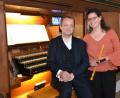 Bild: hcz
Piotr Pajak und Gisela Baur-Pajak gestalten die zweite "musikalische Mittagsandacht Punkt 12".
