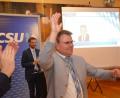 Bild: fz
Mister 100 Prozent: Karlheinz Budnik dankt seinen Parteifreunden für die einstimmie Nominierung