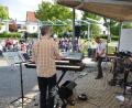 Bild: dob
Die vier Musiker von "Exit" sind nicht nur als rockige Kirchenband klasse. Harald Hortig (Zweiter von links) ist der Frontmann der Band, die weit mehr als christliche Texte auf Lager haben.