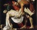 Bild: Vatikanstadt, Musei Vaticani, Pinacoteca Vaticana
Aus dem Jahr 1602/03 stammt „ Die Grablegung Christi“ (Leinwand, 300 × 203 cm) von Michelangelo Merisi, genannt.. Caravaggio (1571–1610).