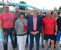 Bild: kro
Der Vorstand des Fördervereins des Freibads Waldsassen: (von links) Markus Mickisch, Gerald Riederer, Marianne Bomann, Werner Faltenbacher, Bernd Sommer, Helmut Horcher, Andreas Hoschek, Josef Strauß, Wolfgnag Achatz (Vertreter des Turnvereins) und Hubert Siller.