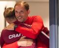 Bild: Robert Michael/dpa
Der Pariser Trainer Thomas Tuchel (rechts) lobte die Nürnberger für die Organisation des Spiels. Die Frankenmetropole kennt er schon länger.
