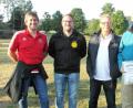 Bild: hl
Vorsitzender Christian Lukas gratuliert Volker Lukas, Herbert Eichner und dem Ehrenvorsitzenden Hans Wegmann (von links) zu ihren Gewinnen.