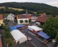 Bild: gri
Der Jakobiplatz in Freudenberg ist Schausplatz des "Woodstock der Blechmusik". Im Hintergrund der Johannisberg mit seiner Wallfahrtskirche.