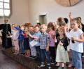 Bild: rgr
Die Mädchen und Jungen vom Kinderhaus "Kunterbunt" gestalten den Familiengottesdienst in der Michaels-Kirche.
