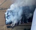 Bild: H. Blödt
Der Feldbrand bei Atzmannsricht vom Flugzeug aus gesehen.