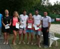 Bild: exb
Die Bayerischen Meister der offenen Konkurrenz mit (von links) Karl Heinz Müller (TuS Schnaittenbach, Vorsitzender Abteilung Tennis), Anja Faltenbacher (TC Arzberg, Damen), Yvonne Friedrich (TC Arzberg, Damen), Tim Jäger (SC Uttenreuth, Mixed und Herren), Anna Bock (TC Paulsdorf, Mixed), Gebhardt Riederer (SpVgg Jahn Forchheim, Herren), Uwe Bergmann, zweiter Bürgermeister der , Stadt Schnaittenbach.