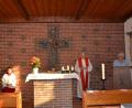 Bild: gi
Pfarrer Josef Most feierte mit den Einwohnern des Dorfes und der Gemeinde den Festgottesdienst zum Patrozinium ihrer Dorfkapelle, die dem hl. Jakobus geweiht 
ist. Die Lesung trug Waltraud Schmid vor.