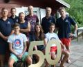 Bild: roh
Engagiert und motiviert ist das Vorstandsteam der Wasserwacht Friedenfels. Hinten von rechts Vorsitzender Markus Münchmeier, Jugendleiter Markus Kellner, Rechnungsprüfer Reinhard Zeitler, Dritter Vorsitzender Norbert Tretter, Technischer Leiter Johannes Mühlbauer, Zweiter Vorsitzender Harald Heindl; vorne von links 
 der Nachwuchs mit Rettungsschwimmerprüfung, Justin Hausknecht, Marlena Münchmeier und Bastian Münchmeier.