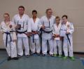 Bild: shu
Die Prüfungsteilnehmer des Judo-Vereins mit ihren Ukes nach der neuen Graduierung.