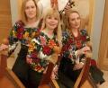 Bild: ku
Das "Lemberger Quartett" bilden Iryna Plakhtii, Lesya Stefanko und Oksana Kolomiyets mit ihren Banduras (von links) sowie Geiger Yarema Pavliv.