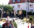 Bild: njn
Im Eingangsbereich des BRK-Seniorenwohn- und Pflegeheims spielte der Posaunenchor beim Weißwurstfrühstück auf.