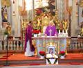 Bild: enz
Pfarrer George Parankimalil und Ruhestandspriester Herbert Hartmann zelebrierten das Requiem für Mary Kuncherakattu-Parankimalil.