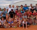 Bild: mab
Tennis ist wieder gefragt: 20 Kinder fanden sich zum Schnuppertraining ein.