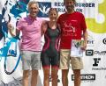 Bild: exb
Die drei erfolgreichen Vohenstraußer Triathleten Stefan Ritzka, (von links) Katrin Schwabl und Franz Wolf