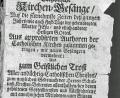 Bild: Universitätsbibliothek der LMU München, W 8 Liturg. 457
Im Barock liebte man blumige Titel, die fast einer Inhaltsangabe gleichen. Brauns Egerisches Liederbuch erschien 1675 in Sulzbach mit Erlaubnis der kirchlichen Oberen.