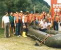Bild: exb
Diese Crew brach im August 1985 zur ersten Bootsfahrt auf. Die Stadtfahne war seither immer dabei und ist es heute noch.