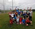 Bild: ATS Mitterteich/exb
Gerhard Becker, Jan Dreßel, Vorsitzender Andreas Dreßel, Miriam Becker und Kerstin Becker betreuten die Teilnehmer an der ATS-Kinderolympiade.
