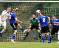 Bild: Büttner, Gerhard
Dicke Luft vor dem Störnsteiner Tor: Im Duell der Neulinge behielt der ASV Haidenaab mit 2:1 die Oberhand beim SV Störnstein.