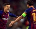 Bild: agentur_dpa
Philippe Coutinho (links) bejubelt seine Tore künftig nicht mehr mit Lionel Messi, sondern mit Robert Lewandowski und Co. beim FC Bayern.