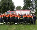Bild: rod
Die 118. und die 119. Gruppe der Feuerwehr Tremmersdorf erwerben das Leistungsabzeichen „Die Gruppe im Löscheinsatz“. Sieben Teilnehmer sind zum ersten Mal dabei. Die große Anzahl an „Neulingen“ gibt auch Kommandant Markus Hefner (links) sowie den Schiedsrichtern (von rechts) Mirjam Schuller, Rainer Kopp und Wolfgang Schwarz.Hoffnung für eine gute Zukunft der Tremmersdorfer Wehr.