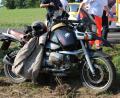 Bild: gf
Mit diesem Motorrad, einer BMW R 1100, ist am Freitag ein Kastler bei Kindlas verunglückt. Eine Autofahrerin hat ihn beim Überholen übersehen.