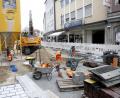 Bild: Hirsch
Mit der Neugestaltung des Wendelinplatzes endet der Ausbau der Friedrich-Ebert-Straße. Bis zum Jahresende soll die Maßnahme abgeschlossen sein.