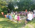 Bild: exb
Die „Outdoor-Kids“ beim Ferienprogramm des Waldvereins zusammen mit dem Sportverein.