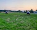 Bild: exb
Zwei Rettungshubschrauber landen am Dienstag am Kiesi-Beach in Pressath.