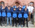 Bild: mfh
Die erfolgreichen Spieler mit ihren Trainern, Vertretern der beteiligten Vereine, Bürgermeister Michael Göth und Mitgliedern des Stadtrats.