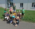 Bild: jzk
Jasmin Rädlein und Antonia Schindler (hinten von rechts) betreuten die beiden Gruppen in der fünften und letzten Woche beim Ferienprogramm von Learning Campus in Kemnath.