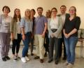 Bild: nn
Unser Bild zeigt (von links) Rektorin Ulrike Neiser, Yekaterina Plakhotnik (2b), Katja Wutz (2a), Anja Gehlhaar (1b), Pfarrer André Fischer (evangelische Religionslehre), Lena Speckner (4), Seminarrektorin Ute Weber, Holger Popp (7) und Rosanna Birner (5).