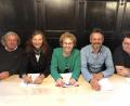 Bild: upl
Pressekonferenz im Casino-Wirtshaus (von links): Hans Graf, Hannelore Zapf, Brigitte Netta, Martin Frey und Daniel Holzapfel.