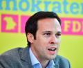 Bild: Matthias Merz/dpa
Martin Hagen, bayerischer FDP- Fraktionsvorsitzender, bei einer Pressekonferenz in Bamberg.
