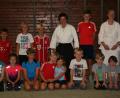 Bild: exb
Die Kindergruppe mit Trainerin Margret Schels und Co-Trainerin Angelika Jansen-Schrader.