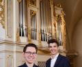 Bild: exb/Harald Kraus
David Kirschsieper (links) und Markus Mathy zeigen an der Orgel, was „die Königin der Instrumente“ so hergibt.