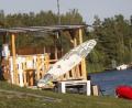 Bild: Hirsch
Dieses Holzgebäude ist auf dem Gelände des Surfclubs ohne Genehmigung errichtet worden und muss wohl wieder entfernt werden.