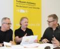 Bild: Gabi Schönberger
Stefan Kunnert, Peter Troppmann und Stephan Argauer (von links) hoffen auf zahlreiche Teilnehmer am Architektur-Workshop am kommenden Wochenende.
