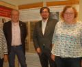 Bild: gib
Der Vorstand der vor einem Jahr gegründeten Deutsch-Israelischen Gesellschaft Regensburg/Oberpfalz: Vorsitzender Thomas Rudner (Zweiter von links), seine Stellvertreter Ilse Danziger (links) und Stefan Christoph sowie Schatzmeisterin Elisabeth Gross.