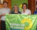 Bild: Hirsch
Benjamin Quaas, Martina Pfauntsch, Claudia Müller-Völkl und Andre Petershans (von links) bilden den neuen Kreisvorstand der "Grünen".