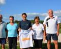 Bild: fdl
Das Prüferteam (von links) Rudi Wild, Marianne Wild, Fritz Dietl, Helga Kohl und Alfons Flor freut sich noch bis zum 25. September auf weitere Teilnehmer des Sportabzeichens.