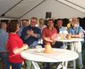 Bild: mfh
Bürgermeister Michael Göth, Tanja Weiß, die Vorsitzende des historischen Vereins Stiber-Fähnlein, und der stellvertretende Vorsitzende des Bergknappenvereins, Georg Rubenbauer, eröffneten das Fest.