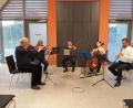 Bild: slu
Die Musiker des Lobkowicz-Quartetts, ergänzt um Klarinettist Hans Kistler (links), boten im Kulturzentrum in der Marktmühle ein beeindruckendes Klangerlebnis.
