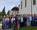 Bild: gi
Der Pfarrwallfahrt der Pfarrei Moosbach führte heuer zur großen Wallfahrtskirche zum Gegeißelten Heiland auf der Wies nach Steingaden.