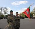 Bild: frd
Mit der symbolischen Rückgabe des Kompaniewimpels der zweiten Kompanie an Oberstleutnant Andreas Bleek gab der bisherig Kompaniechef Ingolf Strüdinger das Kommando ab.