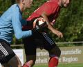 Bild: ham
Der Pfreimder Torwart Michael Herrmann (links) war trotz der 0:5-Niederlage bester SpVgg-Spieler.