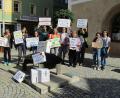 Bild: sck
Einige Teilnehmer der Fridays-for-Future-Demonstration in Auerbach.
