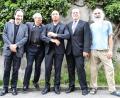 Bild: exb
Pepper Adams legendäres Album „Encounter“ war Vorbild für das Quintett mit Olivier Hutman (Piano), Gary Smulyan (Baritonsaxofon), Ralph Moore (Tenorsaxofon), Bernd Reiter (Schlagzeug) und Stephan Kurmann (Bass). Am 2.Oktober kommen sie ins Bistrot Paris. (v.l.n.r.)