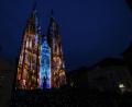 Bild: Vanessa Gewehr
Der Regensburger Dom erstrahlt bei einer Lichtershow.