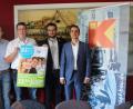 Bild: mri
Die vier Organisatoren Patrick Schraml, Messeleiter Horst Fröber, Christopher Kropf und Bernd Neupert (von links) rechnen am 28. September mit 2500 bis 3000 Messebesuchern im Otto-Hahn-Gymnasium Marktredwitz.